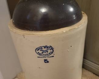 Large selection of pottery crocks