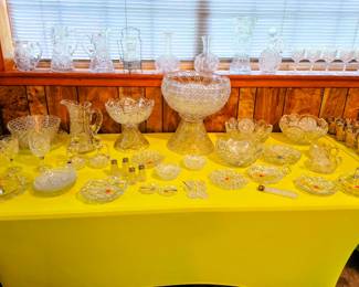 Collection of American Brilliant Cut Glass