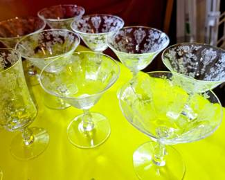 Rose Point Stemware
