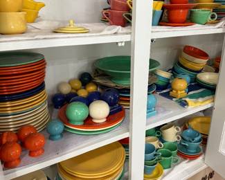Vintage Fiestaware. Another entire cabinet full!
