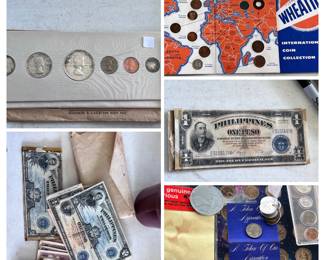 Coins: proof sets, collectible sets, rarity's, foreign coins, tokens.