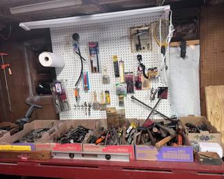 Flats and flats (and more flats) of tools.