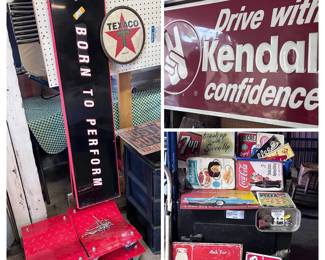 Large selection of metal signs......some old & some reproductions!