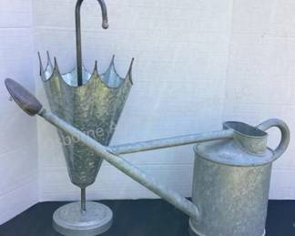 Large watering can & umbrella stand
