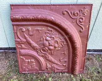 Antique tin panel