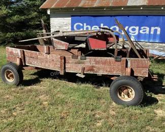 Primitive wagon with seats