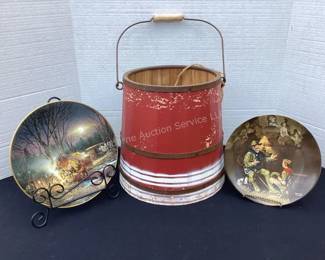 Firkin & collector plates