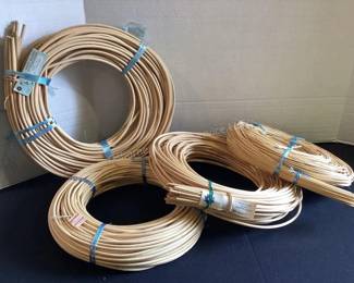 Basket making supplies; reed coils