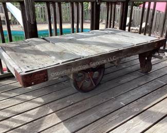 Industrial antique wharehouse cart