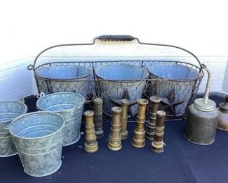 Brass nozzles, oilers & buckets