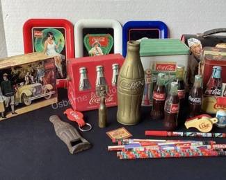 Coca-Cola collectibles, brass Coca-Cola bottle