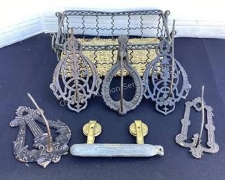 Antique wall mount receipt holders