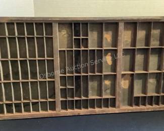 Type letterpress tray