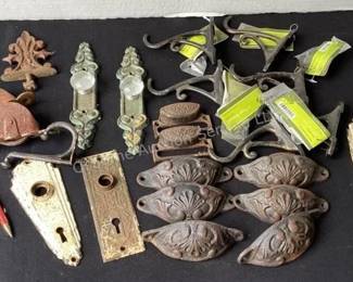 Iron hardware, drawer pulls & more