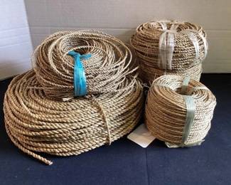 Basket making supplies; sea grass rope