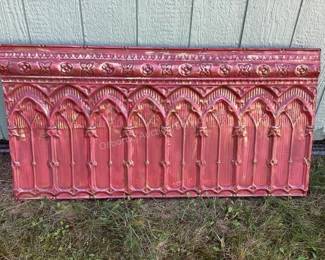 Antique tin panel