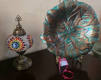 Lighted Light & Iridescent Bowl