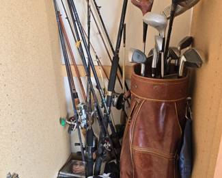 Golf Clubs & Fishing Poles