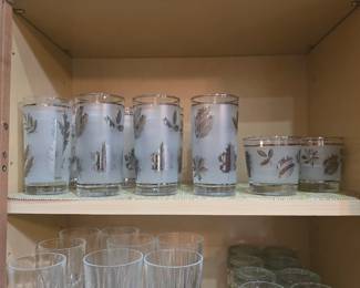 Silver Leaf & 50's Glassware