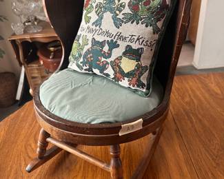 A8 Barrel Child Rocker Chair 1950's