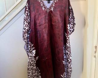 C6a Satin Kaftan Dress