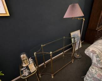 A19 Glass Table and Lamp
