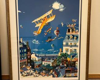 Hiro Yamagata "Air Show": limited edition 1983 print 248/275