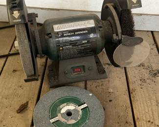 MASTERFORCE DUAL LIGHT 8" BENCH GRINDER