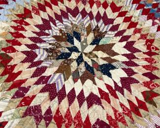 1916 ANTIQUE HAND PIECED LONE STAR
