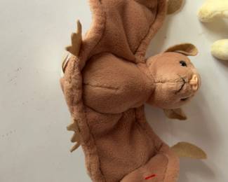 RARE RETIRED TY BEANIE BABIES BATTY MAX SNIP