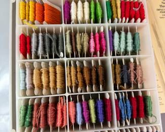 EMBROIDERY FLOSS THREAD & STORAGE CASES