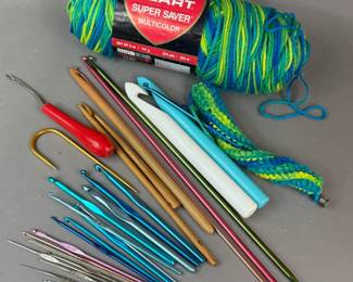 KNITTING NEEDLES CROCHET HOOKS YARN 