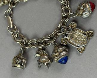 VINTAGE MEDIEVAL HERALDIC CHARM BRACELET