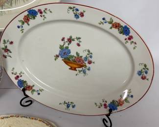 VINTAGE CERAMIC PLATES & PLATTERS BAVARIA SHENANGO