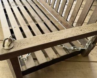WOOD PORCH SWING