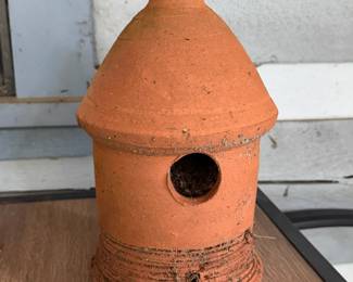 TERRA COTTA BIRD HOUSE