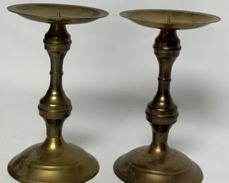 BRASS CANDLE STICK HOLDERS