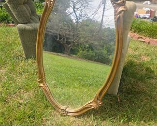 Vintage gold framed mirror