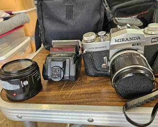 Vintage camera and lens