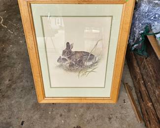 framed bunny mom