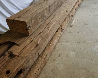 Vintage wood beams