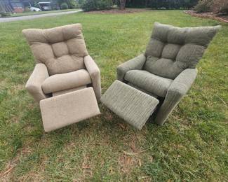 Pair of children's recliners