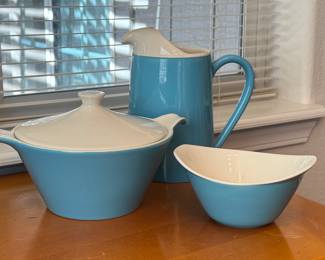 MCM turquoise blue pottery - Love!!