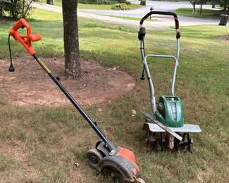 Scotts Electric Garden Tiller and Black  Decker Lawn Edger