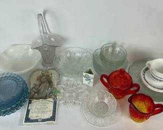Bradford Exchange Serenitys Song Plate and Glass Serving Pieces