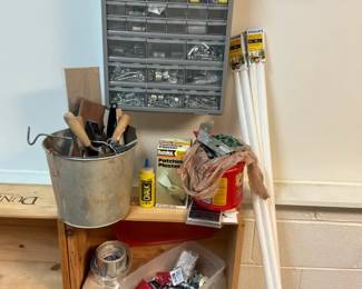Workshop Hardware, Storage Organizers, Tools and Philips Fluorescent Bulbs