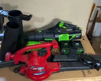 Greenworks Pro 80V Leaf Blower and Toro Ultra Plus Blower Vacuum