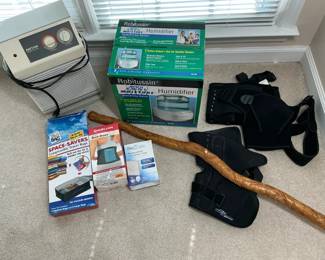 Robitussin Cool Humidifier and Wooden Walking Stick