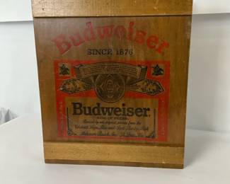 Budweiser Wooden Advertising Storage Cabinet