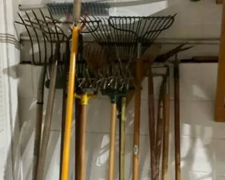Garden Rakes and Long Handle Yard Tools